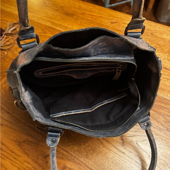 Bed Stu Rockababy satchel- Leather Shoulder Bag - Blue - Picture 6 of 6